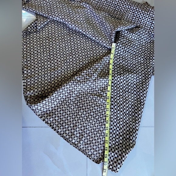 Melrose Floral Collectible Maxi Skirt 100% Silk stamp Two Buttons Vintage brown - Picture 8 of 16